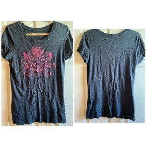 Juicy Couture Gray/Pink Logo T-shirt